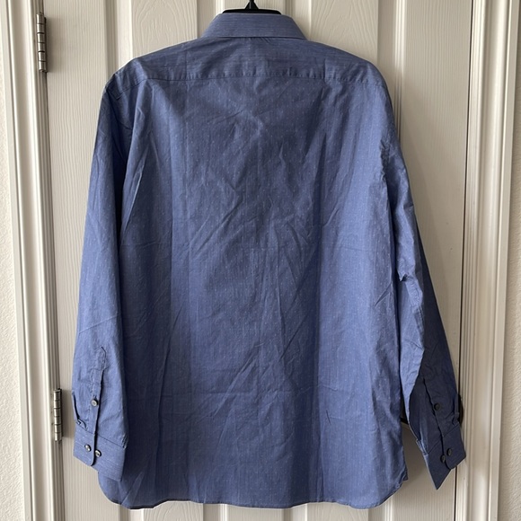 John Varvatos Blue Men’s Shirt size 16.5 L - Picture 4 of 6